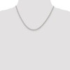Black Bow Jewelry 3.2mm, Sterling Silver Solid Open Curb Chain Necklace - 2 of 4
