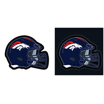 Evergreen Ultra-Thin Edgelight LED Wall Decor, Helmet, Denver Broncos- 19.5 x 15 Inches Made In USA