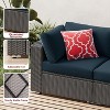ELJGET 7-Piece Outdoor Patio Furniture Sets, All Weather PE Outdoor Sofa, Garden Wicker Rattan Patio Conversation Set with Coffee Table - 3 of 4