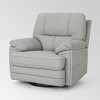 Elodie Leather Swivel Power Recliner - Christopher Knight Home - 2 of 4