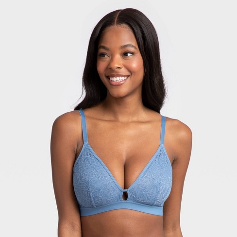 All.you.lively Women's Palm Lace Busty Bralette - Vintage Indigo 1 : Target