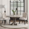 WestinTrends  Upholstered Wingback Button Tufted Dining Chair (Set of 2) - 2 of 4