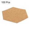 Unique Bargains Thickened Cork Self-Adhesive Coasters for Tableware - 3 of 4