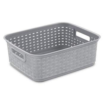 Sterilite Ultra Storage Basket With Handles For At Home Or Classroom  Organization, In Size Large (12 Pack), Medium (6 Pack), White : Target
