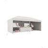 10'x20' Commercial Pop Up Canopy Tent - Heavy Duty Steel Frame with 4 Sidewalls, Waterproof 210D Oxford, White - 2 of 4