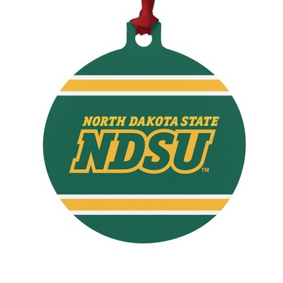 North Dakota State NDSU Stripes Aluminum Holiday Christmas Tree Ornament