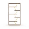 NicBex Industrial 6-Shelf Bookshelf with Open Shelves,62" Tall Book Rack with Solid Wood Frame for Bedroom,Living Room,Easy Assembly - 4 of 4