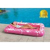 Jasonwell 4‑in‑1 Inflatable Tanning Lounger — Sun Tan Tub & Pool Raft, Water‑Filled Mat/Pad for Adults & Kids (XL) - Rose Pink - 3 of 4