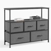 CAVINAS Dresser for Bedroom with 1 Open Shelf and Fabric Bins,Modern Chest of Drawers,Freestanding Dresser for Bedroom - 2 of 4