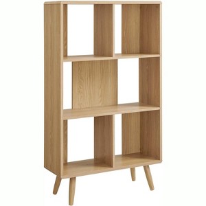 Modway Transmit 5 Shelf Wood Grain Bookcase - 1 of 3