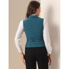 INSPIRE CHIC Women's Lapel Collar Dressy Versatile Racerback Waistcoat Suit Vest - 4 of 4