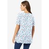Woman Within Plus Size Perfect Printed Short-Sleeve Crewneck Tee - 3 of 4