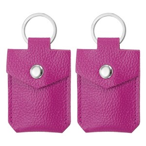 Unique Bargains Portable Genuine Leather Key Rings 2 Pcs - 1 of 4