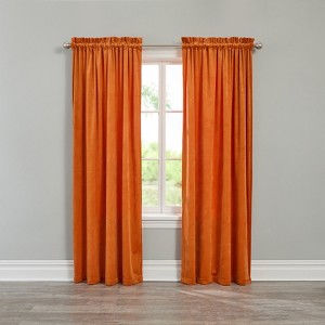BrylaneHome BH Studio Velvet Rod-Pocket Panel - 1 of 2