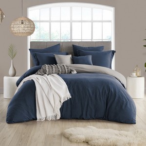 Swift Home | 3-Piece Reversible Solid Microfiber Duvet Cover Set (Comforter/Duvet Insert Not Included) - 1 of 4