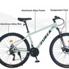 Aukfa 27.5-Inch Mountain Bike 21-Speed Dual Disc Brake Suspension Front Fork Aluminum Alloy Frame Cross-Country Bicycle, Unisex - 3 of 4