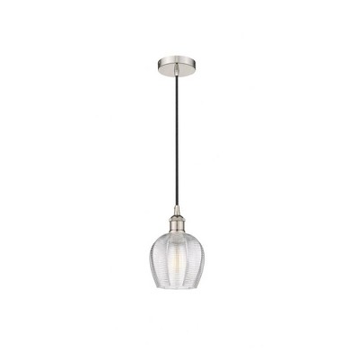 Norfolk - 1 Light Cord Hung Mini Pendant In Industrial Style-9.63 Inches Tall and 5.75 Inches Wide