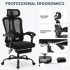 Ergonomic Office Chair with Adjustable Lumbar Support & Footrest, High-Back Mesh Computer Chair, 400LB Capacity for Home, Office, and Gaming - 2 of 4