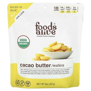 Foods Alive Cacao Butter Wafers, 8 oz (227 g) - 1 of 2