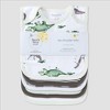 Burt's Bees Baby® Set of 5 Happy Herbivores Bibs - Charcoal Gray - 2 of 4