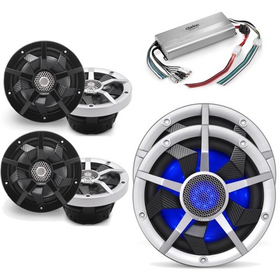 Clarion Marine In Boat Rgb Led Speaker System With Two Pair Of Cm1623rl ...