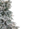 Northlight Real Touch™️ Pre-Lit Full Flocked Jasper Balsam Fir Artificial Christmas Tree - 7.5' - Clear Lights - 3 of 4