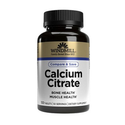 Windmill Calcium Citrate Tablets - 100 Ct