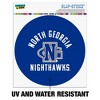 University of North Georgia Nighthawks Automotive Car Window Locker Circle Bumper Sticker - 2 of 4