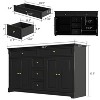 FUFU&GAGA Versatile Storage Cabinet Lacquered Buffet Sideboard Dresser - 3 of 4