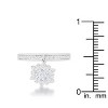 Slickblue Holiday CZ Charm Band Ring for Women, Rhodium Plating, Star/Christmas Tree/Snowflake Design, Size 5-10 - 3 of 4