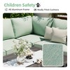 COWLOWN 7 Piece Green Aluminum Outdoor Furniture Set, Contemporary Sofa Set with Conversation Pieces for Lawn, Deck and Backyard Use - 3 of 4