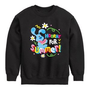 Boys' - Blue's Clues & You! - Hooray for Summer Graphic Long Sleeve Fleece Sweatshirt - 1 of 3