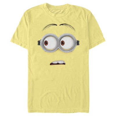 Men's Despicable Me Minions Dave Side Glance Big Face T-shirt - Banana ...