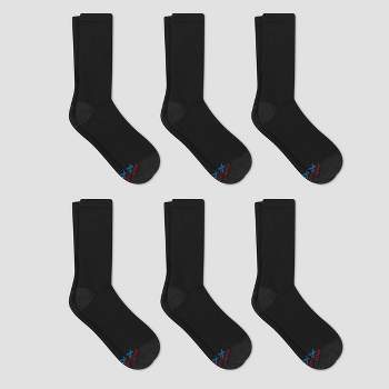 Hanes Premium Men's X-temp Ultra Cushion Crew Socks 6pk : Target