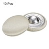 Unique Bargains Blouses Sweater Round Aluminum Cotton Fabric Cloth Covered Buttons 10 Pcs - 3 of 4
