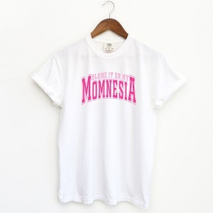Simply Sage Market Women's Momnesia Varsity Short Sleeve Garment Dyed Tee - 1 of 2