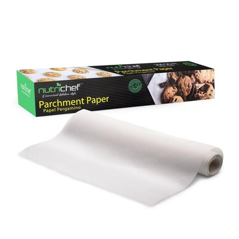 NutriChef Heavy Duty Parchment Paper Roll for Baking, Easy to Cut &  Non-stick Cooking Paper for Bread, Cookies, Air Fryer, Steaming, Grilling