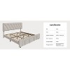 Bed frame, modern upholstered bed frame with tufted headboard and storage drawers - heavy-duty wooden slats, no box spring required, easy assembly - 3 of 4