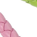 white, pink, green, dark green