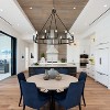 BAOURE Black Wagon Wheel Chandelier 12 Lights Round Chandeliers for Dining Room Light Fixture, Farmhouse Chandeliers for Entryway Living Room - 4 of 4