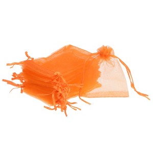 Unique Bargains Drawstring Mini Gift Candy Christmas Party Wedding Organza Bags 50 Pcs - 1 of 4