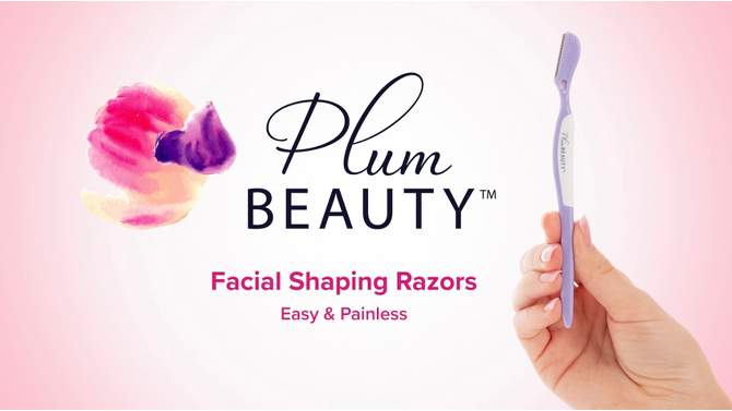 Plum Beauty Facial Shaping Razors - 3ct, 2 of 9, play video