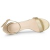 Allegra K Women's Open Toe Ankle Strap Stiletto Heel Ankle Strap Sandals - 4 of 4