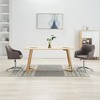 vidaXL Swivel Dining Chairs, 2 Pcs, Taupe Fabric - 2 of 4