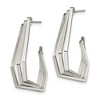 Chisel Stainless Steel Polished Geometric J Hoop Earrings - 2 of 4