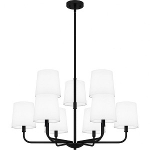 Quoizel Lighting Gallagher 9 - Light Chandelier in  Matte Black - 1 of 4