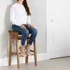 South Shore Set of 2 Balka Counter Height Barstools Black/Natural - 4 of 4