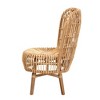 bali & pari Nagoya Natural Rattan Tall Lounge Chair Natural Brown: Armless, Spot Clean, No Assembly Required - 4 of 4