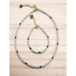 Michelle Marie Boutique's Pearl & Birthstone Color Crystal Jewelry Sets - 1 of 4