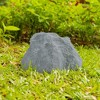 Gardenised Decorative Outdoor Weather-Resistant Artistic Artificial Faux Stone Rock, Garden Patio Granite Grey Fiberglass Stone - 3 of 4